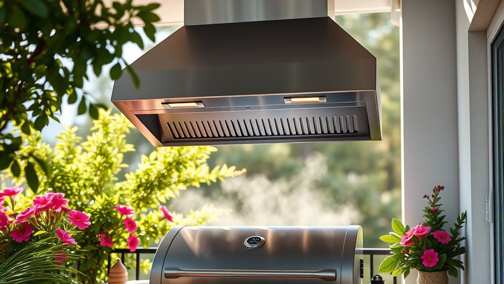 top balcony bbq vent hoods