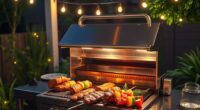 top double peel grill lights