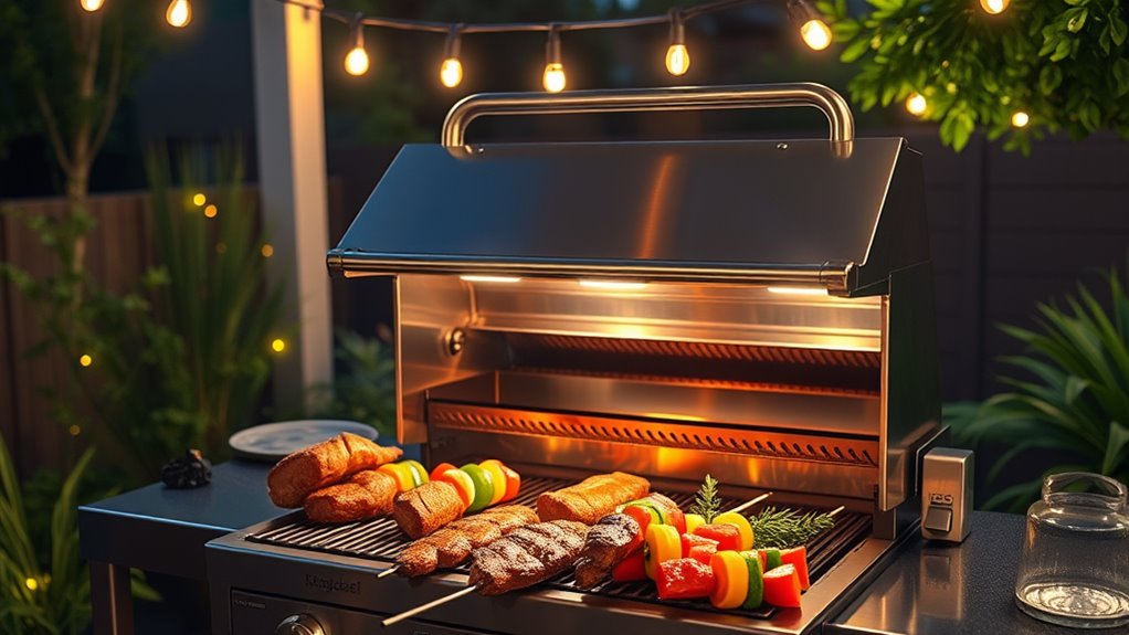 top double peel grill lights