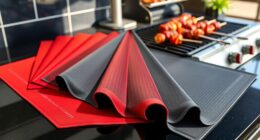 top double peel grill mats