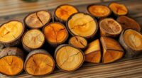 top double peel wood snacks