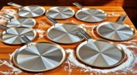 top double steel pizza pans