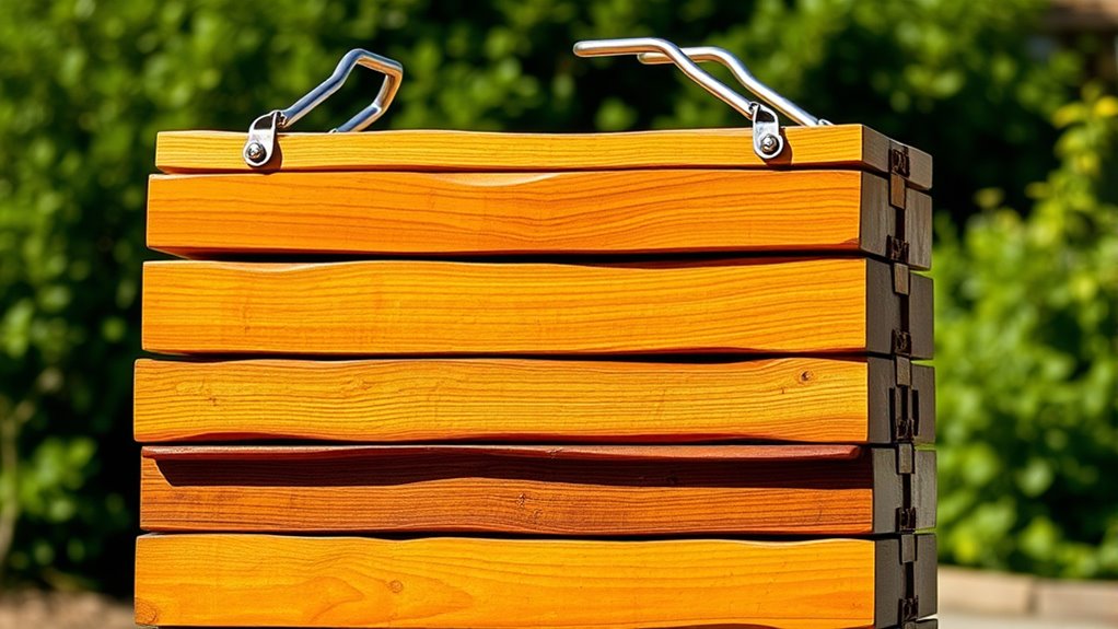 top folding wood chunks