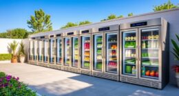 top outdoor double peel fridges