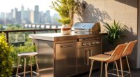 top space saving grill islands