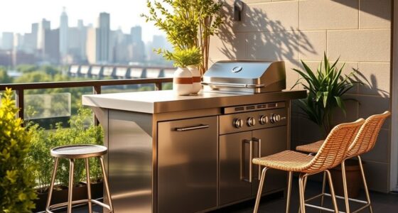 top space saving grill islands