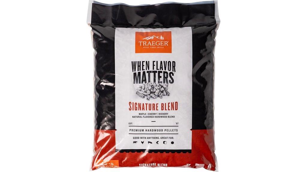 traeger signature blend pellets