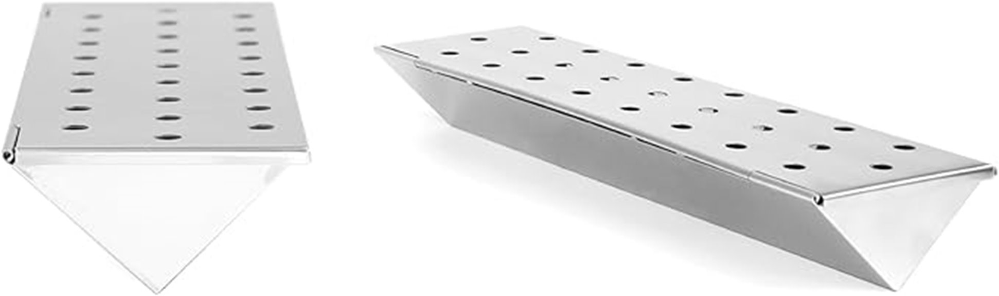 v shaped stainless smoker box