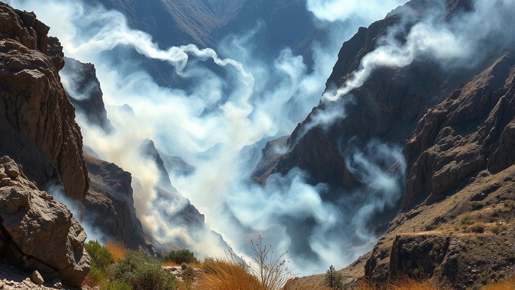 wind influences smoke dispersion