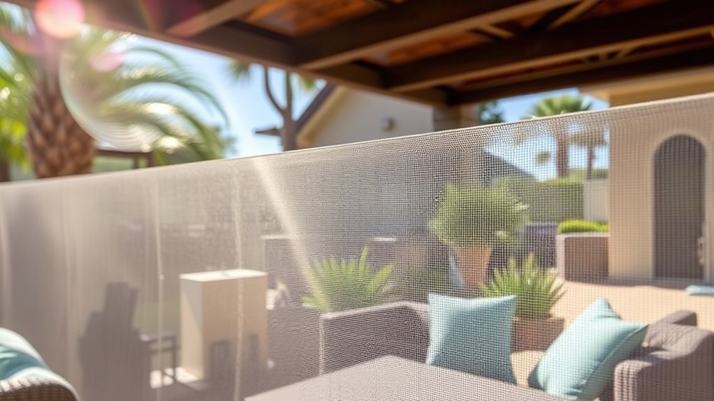 wind screen size and durability