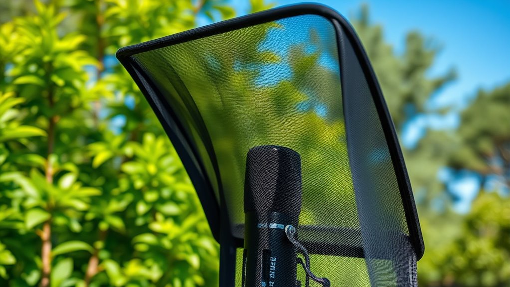 wind screens improve audio quality