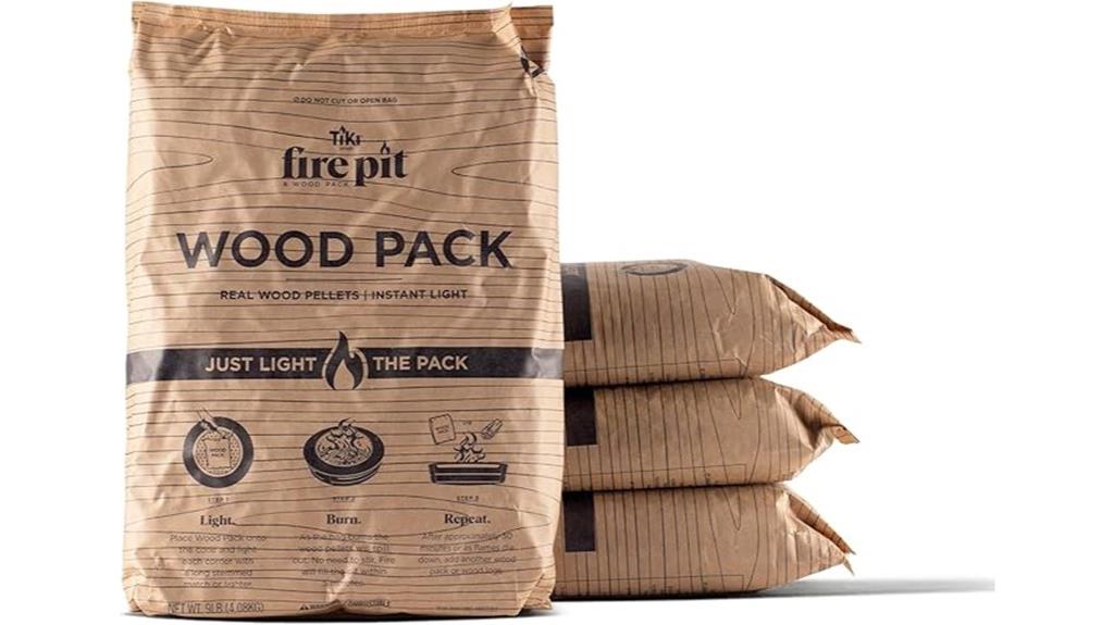 wood pellets fire pit