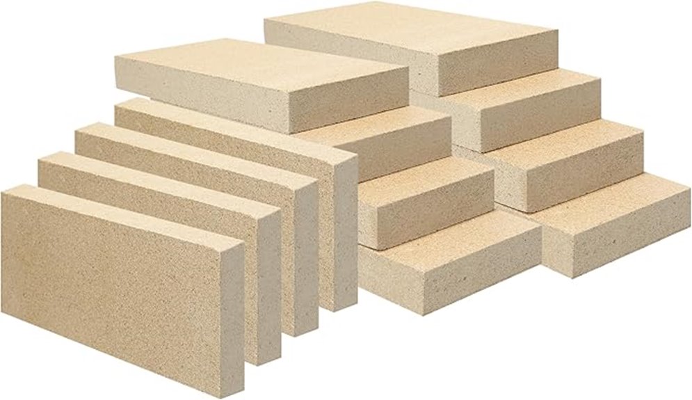 woodstove firebrick set