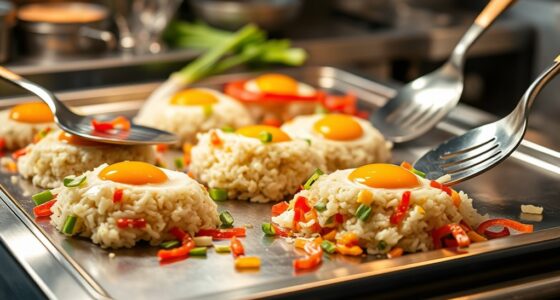 cooking on a flat top griddle