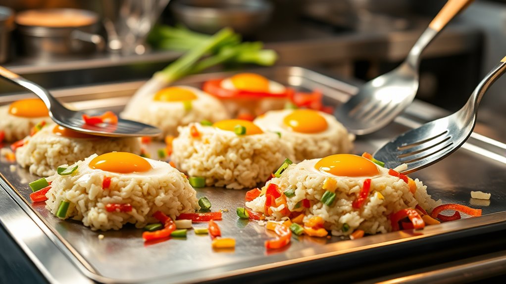 cooking on a flat top griddle