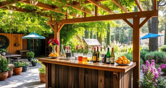 designing an outdoor drink station