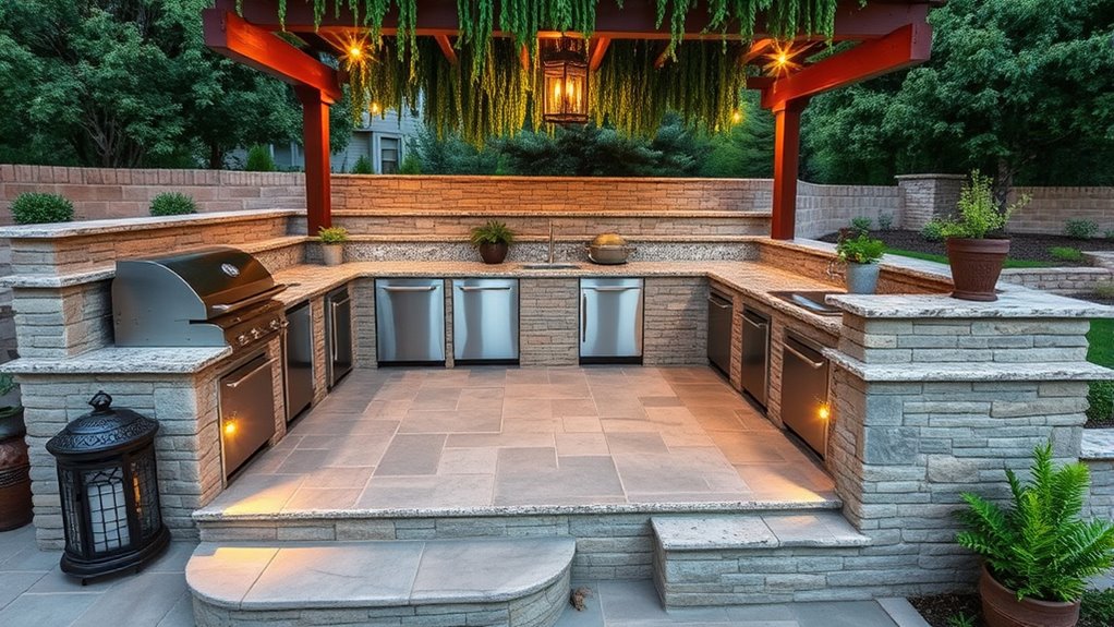 elevated multi level outdoor zones