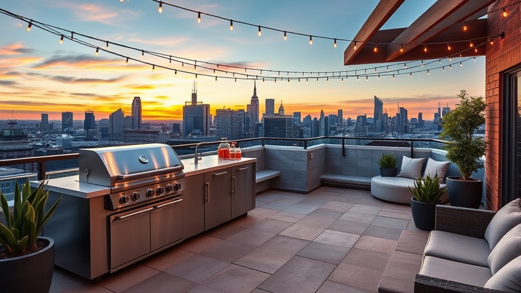 elevated outdoor kitchen design