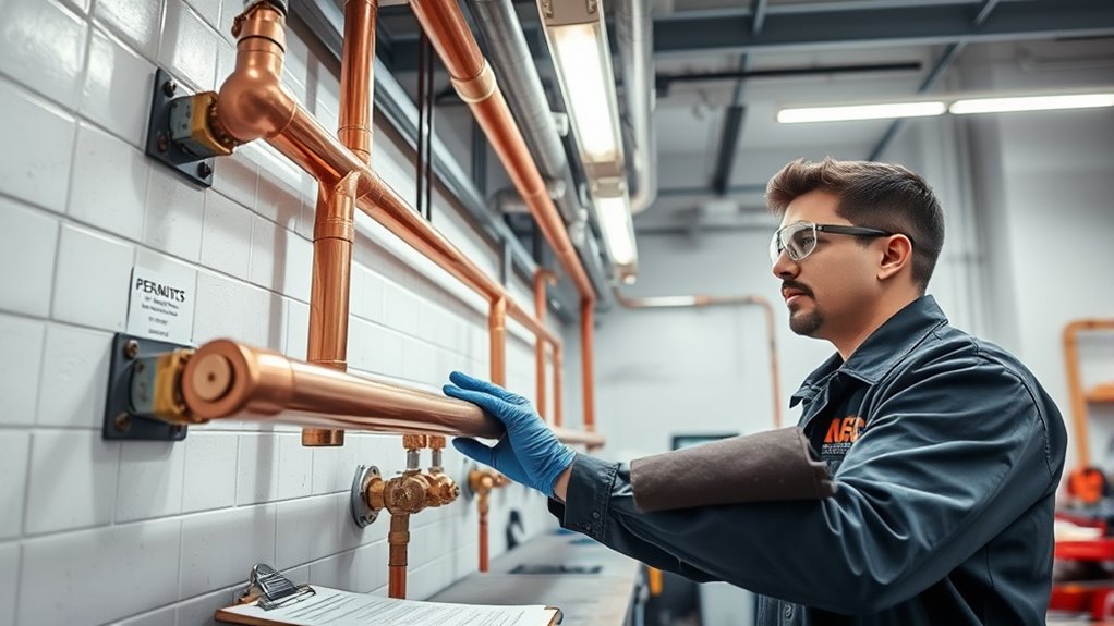 ensure secure gas line installation