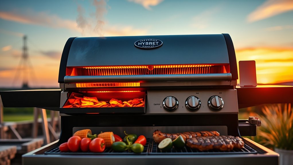 flexible smoky grilling control