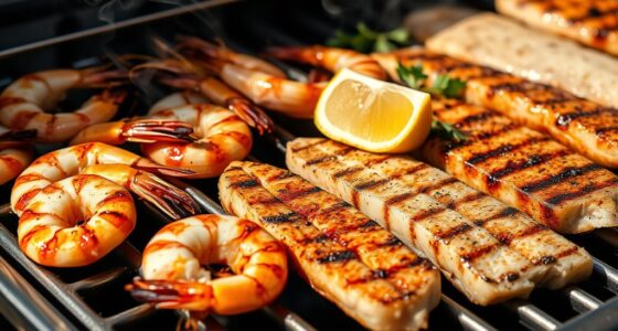 grill fish and shellfish