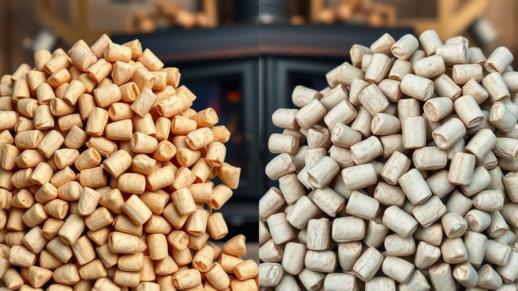 hardwood vs softwood pellets