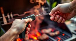 infrared grilling temperature measurement