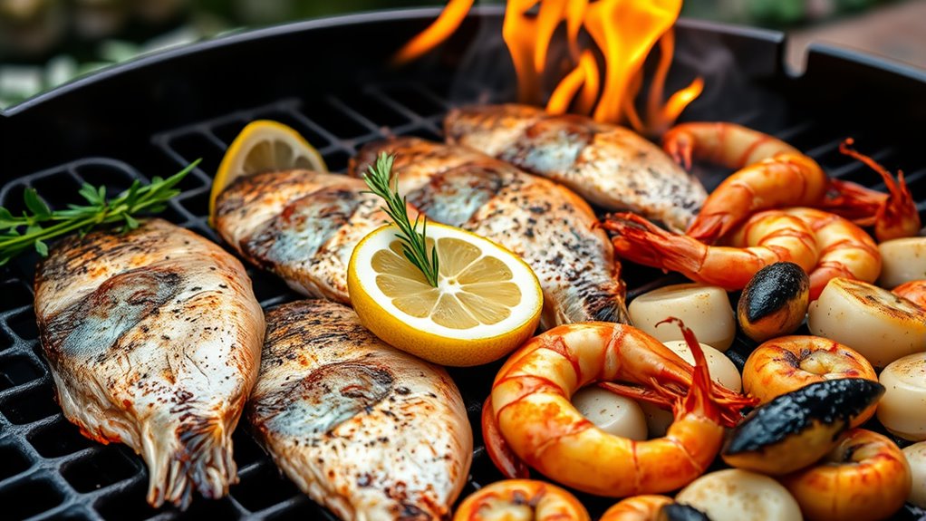 marinate cook serve seafood