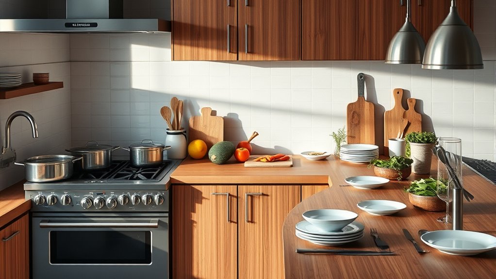 organized efficient kitchen zones