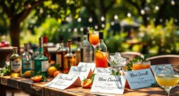 outdoor cocktail menu creation