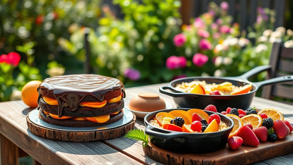 outdoor dessert preparation techniques