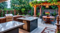 outdoor dining area integration