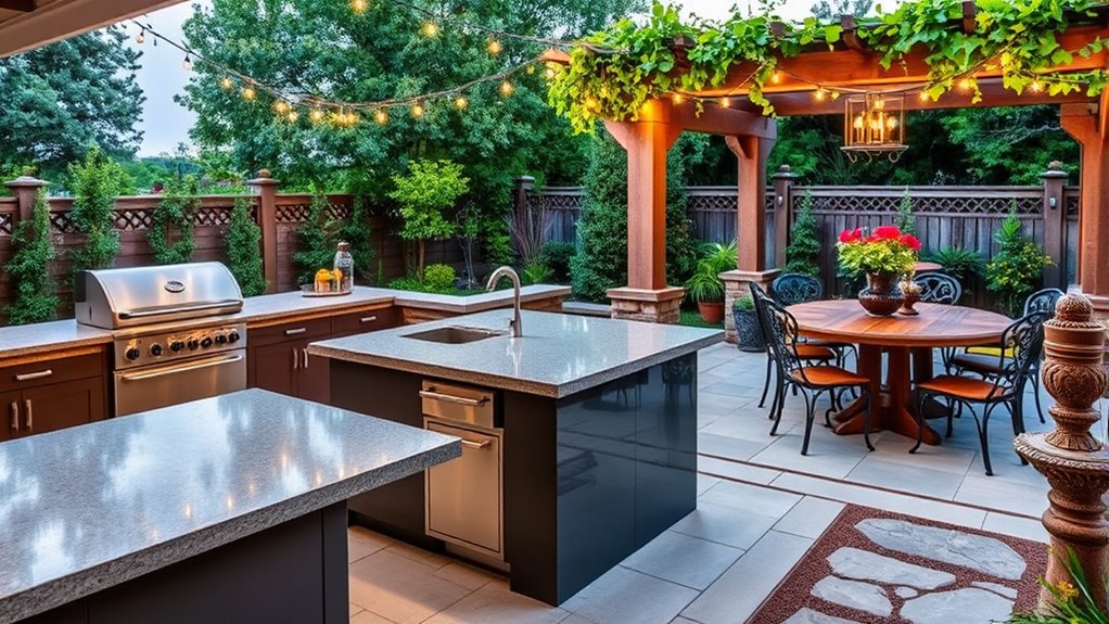 outdoor dining area integration