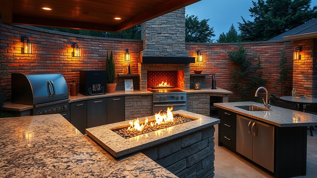 outdoor fire feature design