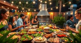 outdoor global cuisine event