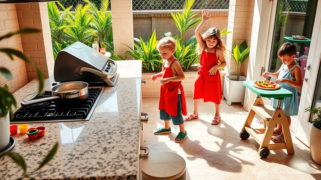 outdoor kids activity zone