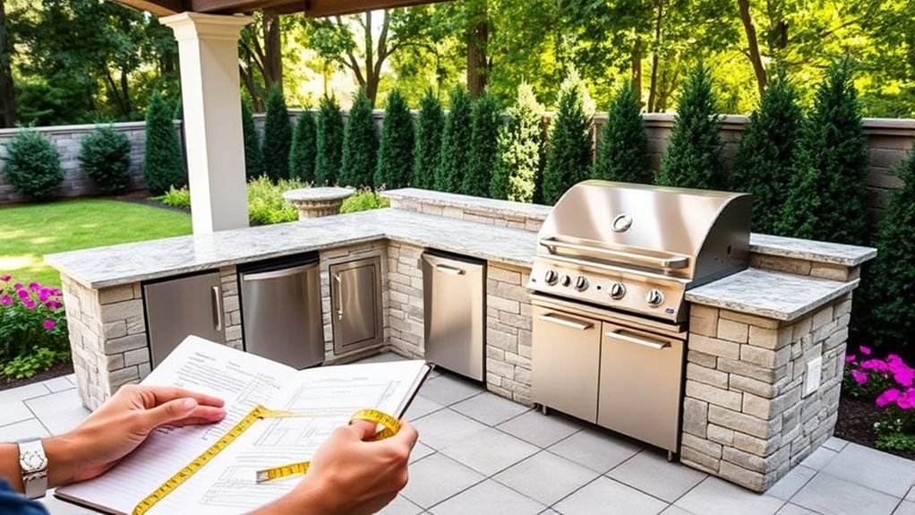 outdoor kitchen budget planning