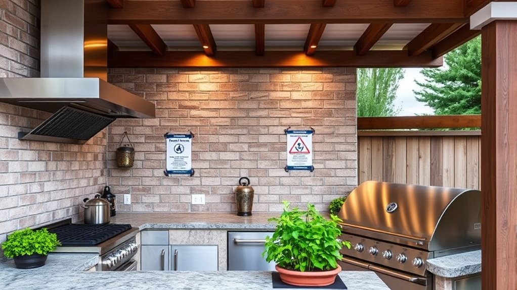 outdoor kitchen building regulations