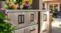 outdoor kitchen cabinet options