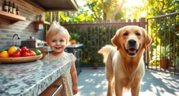 outdoor kitchen child safety
