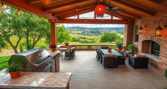 outdoor kitchen for gatherings