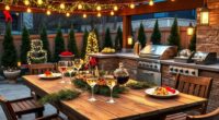 outdoor kitchen holiday hosting