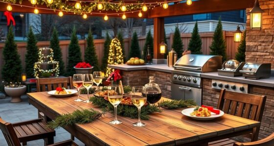 outdoor kitchen holiday hosting