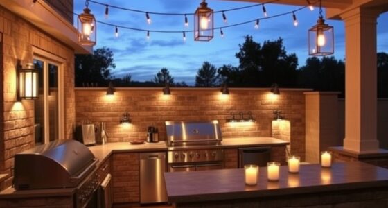 outdoor kitchen lighting ideas