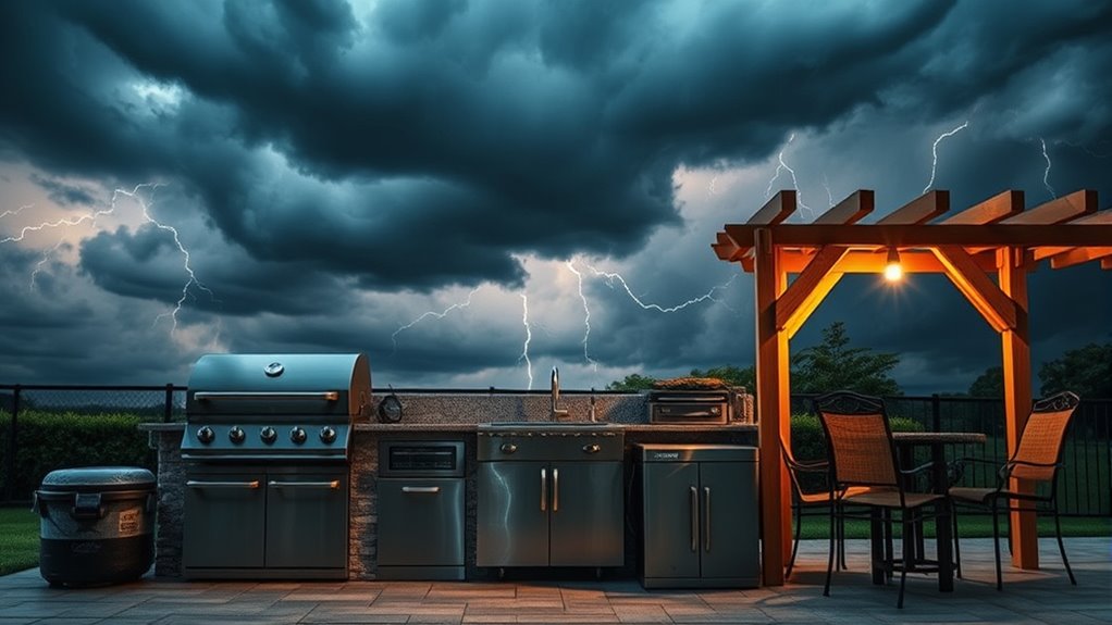 outdoor kitchen weather preparedness