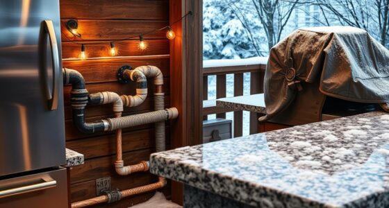 outdoor kitchen winter prep