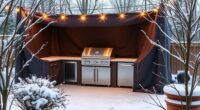 outdoor kitchen winter protection