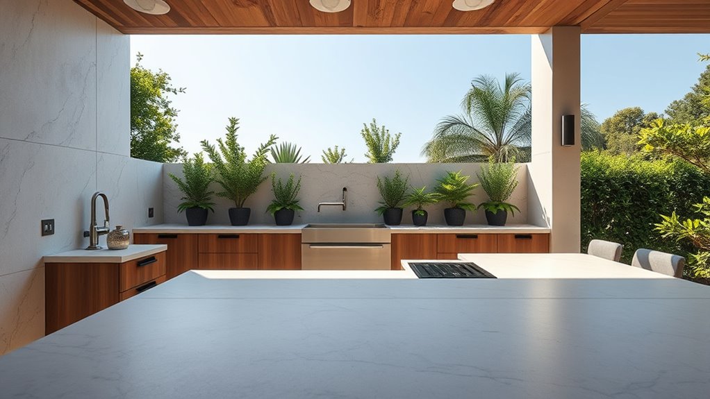 outdoor porcelain kitchen surfaces