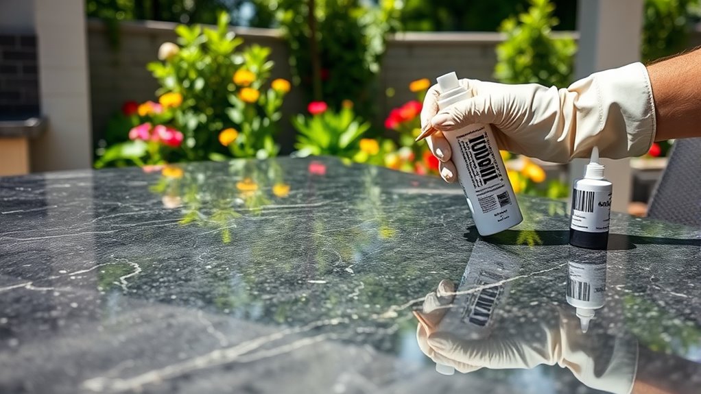 outdoor stone granite care