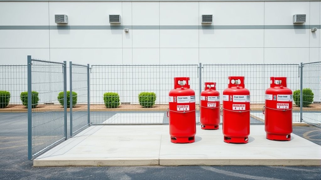 proper propane tank storage